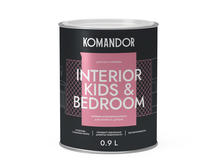 Краска для стен и потолков Komandor Interior Kids&Вedroom A S1303001001 матовая 0,9 л