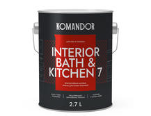Краска для стен и потолков Komandor Interior Bath&Kitchen 7 С S1304003003 матовая 2,7 л