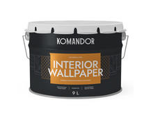 Краска для обоев Komandor Interior Wallpaper A S1306001010 матовая 9 л