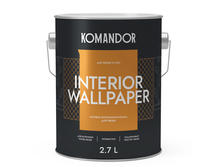 Краска для обоев Komandor Interior Wallpaper C S1306003003 матовая 2,7 л