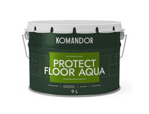 Эмаль для пола и лестниц Komandor Protect Floor Aqua A S1314001010 полуматовая 9 л