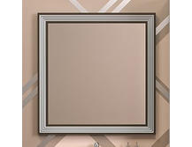 Зеркало для ванной Opadiris Карат 80 белый глянцевый с серебро патиной