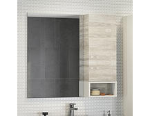 Зеркало для ванной Comforty Прага 90 дуб белый