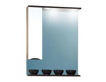 Зеркало для ванной Бриклаер Токио 60 левое белый/венге