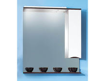 Зеркало для ванной Бриклаер Токио 80 правое белый/венге