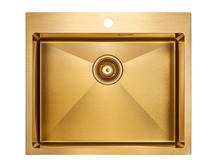 Кухонная мойка Paulmark Isar PM805951-BG брашированное золото