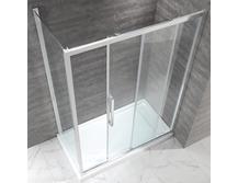 Душевой уголок Cezares Lux Soft AH1 150/80 C Cr IV прозрачное стекло, профиль хром
