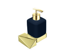 Дозатор для жидкого мыла Boheme New Venturo 10317-G-B золото/черный