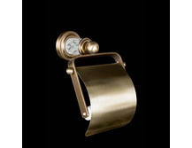Держатель для туалетной бумаги Boheme Murano Cristal 10901-CRST-BR бронза с крышкой