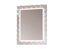 Зеркало для ванной Marka One Lumier 65 белое