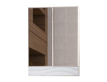 Зеркальный шкаф для ванной Style Line Вероника 60 люкс белый